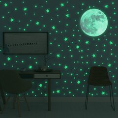 Светящиеся в темноте 3D наклейки Звёзды цена и информация | Декоративные наклейки | 220.lv