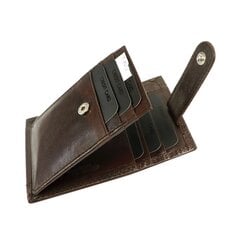Flacco кожаная карточница, коричневый цена и информация | Мужские кошельки | 220.lv