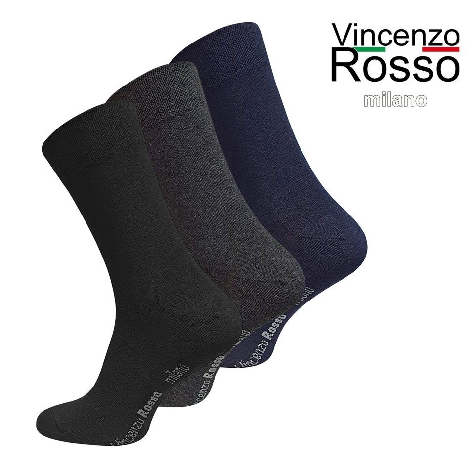 Zeķes vīriešiem Vincenzo Rosso®, dažādu krāsu, 6 pāri цена и информация | Vīriešu zeķes | 220.lv