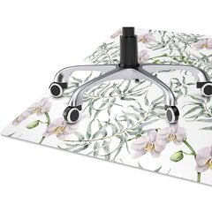 Aizsargājošs grīdas paklājs Decormat, Rozā orhidejas cena un informācija | Biroja krēsli | 220.lv