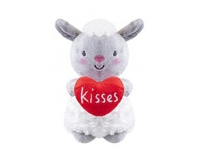 Plīša Valentīna aita ar sirdi, 15 cm cena un informācija | Mīkstās (plīša) rotaļlietas | 220.lv