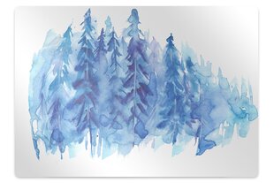 Aizsargājošs grīdas paklājs Decormat, Akvareļu ziemas mežs cena un informācija | Biroja krēsli | 220.lv