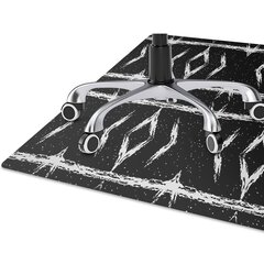 Aizsargājošs grīdas paklājs Decormat, Melna abstrakcija цена и информация | Офисные кресла | 220.lv
