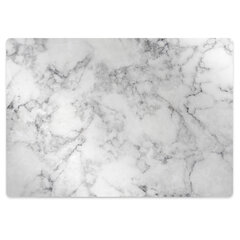 Aizsargājošs grīdas paklājs Decormat, Balts marmors cena un informācija | Biroja krēsli | 220.lv