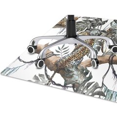 Aizsargājošs grīdas paklājs Decormat, Leopardi uz filiāles цена и информация | Офисные кресла | 220.lv