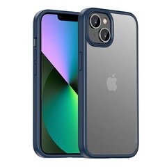 „IPAKY“ Rubberized чехол - прозрачный/тёмно синий (iPhone 14) цена и информация | Чехлы для телефонов | 220.lv