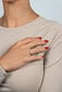Apzeltīts gredzens ar caurspīdīgiem cirkoniem sievietēm Brilio Silver, RI121Y cena un informācija | Gredzeni | 220.lv
