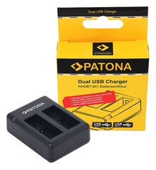 Двойное зарядное устройство Patona GoPro Hero 9, 10, 11 цена и информация | Зарядные устройства для фотокамер | 220.lv
