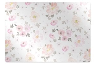 Aizsargājošs grīdas paklājs Decormat, Akvareļu ziedi cena un informācija | Biroja krēsli | 220.lv