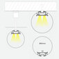 Virsapmetuma profils 1-3 LED lentes rindām, 3m x ø60mm x 30mm cena un informācija | LED lentes | 220.lv