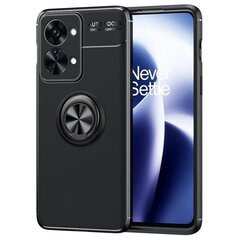 „FOCUS“ Kickstand твердый силиконовый (TPU) чехол - чёрный (OnePlus Nord 2T 5G) цена и информация | Чехлы для телефонов | 220.lv