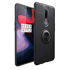 Твердый силиконовый чехол „FOCUS“ Kickstand (TPU) - чёрный (OnePlus 6) цена и информация | Чехлы для телефонов | 220.lv