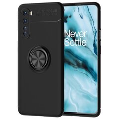 „FOCUS“ Kickstand твердый силиконовый (TPU) чехол - чёрный (OnePlus Nord) цена и информация | Чехлы для телефонов | 220.lv