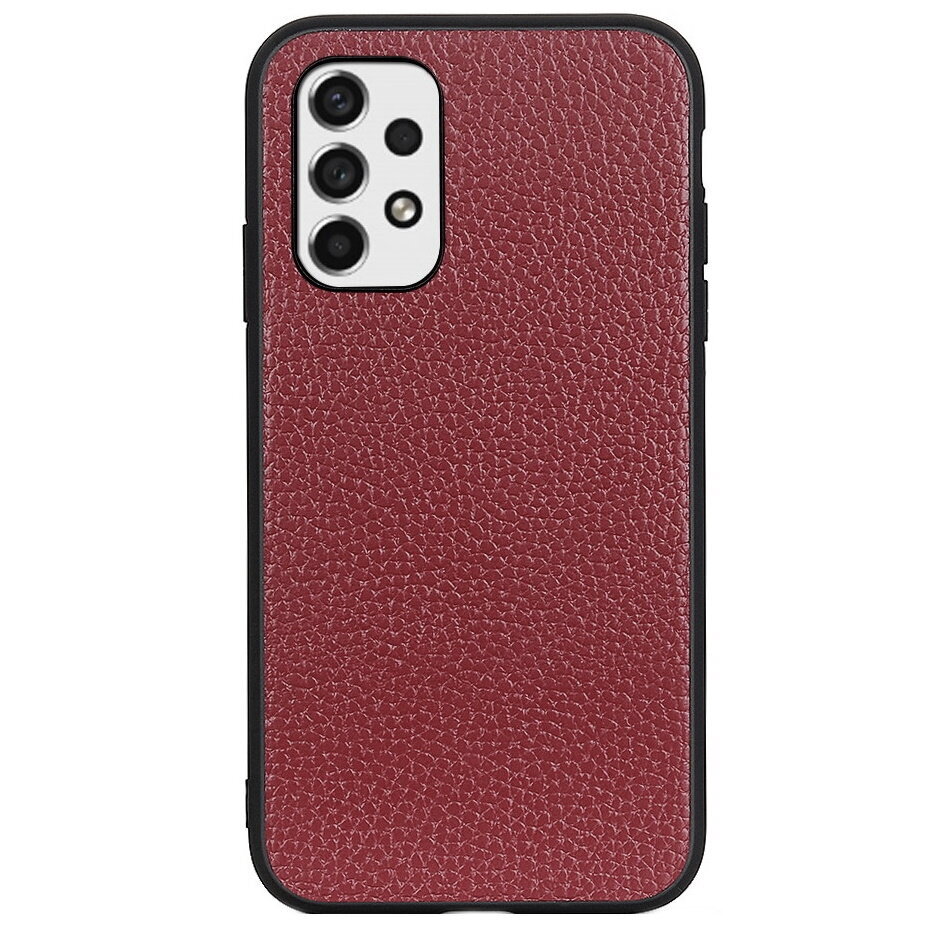 Deluxe Leather ādas apvalks bordo Galaxy A53 cena un informācija | Telefonu vāciņi, maciņi | 220.lv