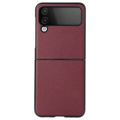 Deluxe Leather apvalks bordo Galaxy Z Flip4 cena un informācija | Telefonu vāciņi, maciņi | 220.lv