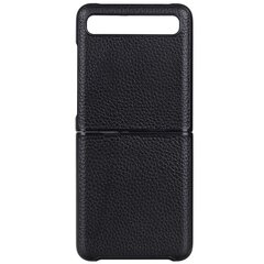 „Deluxe Leather“ чехол - чёрный (Galaxy Z Flip) цена и информация | Чехлы для телефонов | 220.lv