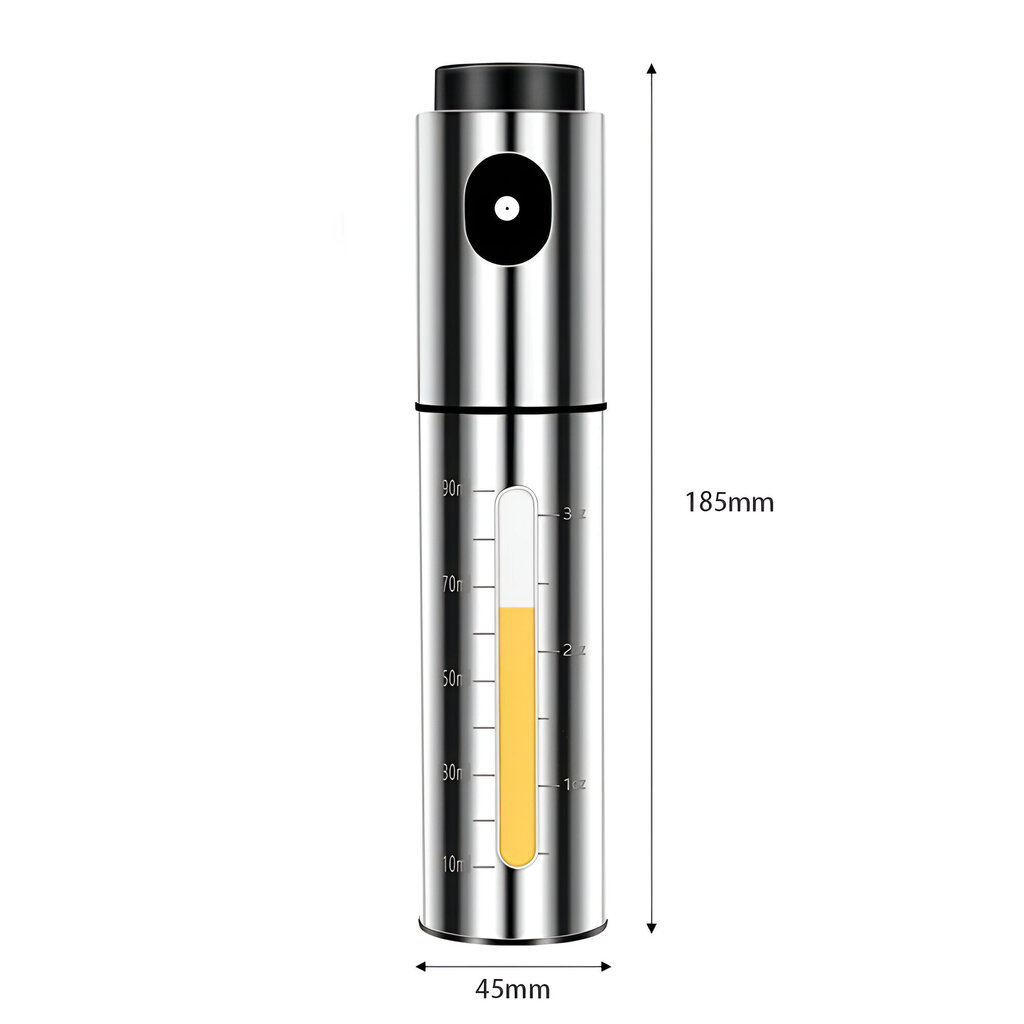 Atkārtoti lietojams daudzfunkcionāls nerūsējošā tērauda virtuves pārtikas šķidrumu smidzinātājs LIVMAN EOS-94 eļļai, etiķim, sojas mērcei, sulai, ūdenim, vīnam cena un informācija | Virtuves piederumi | 220.lv
