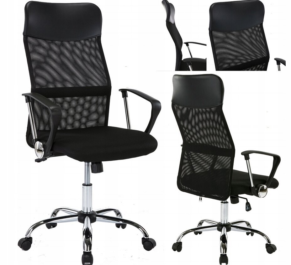 Biroja krēsls Proline, melns cena un informācija | Biroja krēsli | 220.lv
