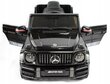 Vienvietīgs bērnu automobilis Mercedes Benz G63 AMG, melns cena un informācija | Bērnu elektroauto | 220.lv