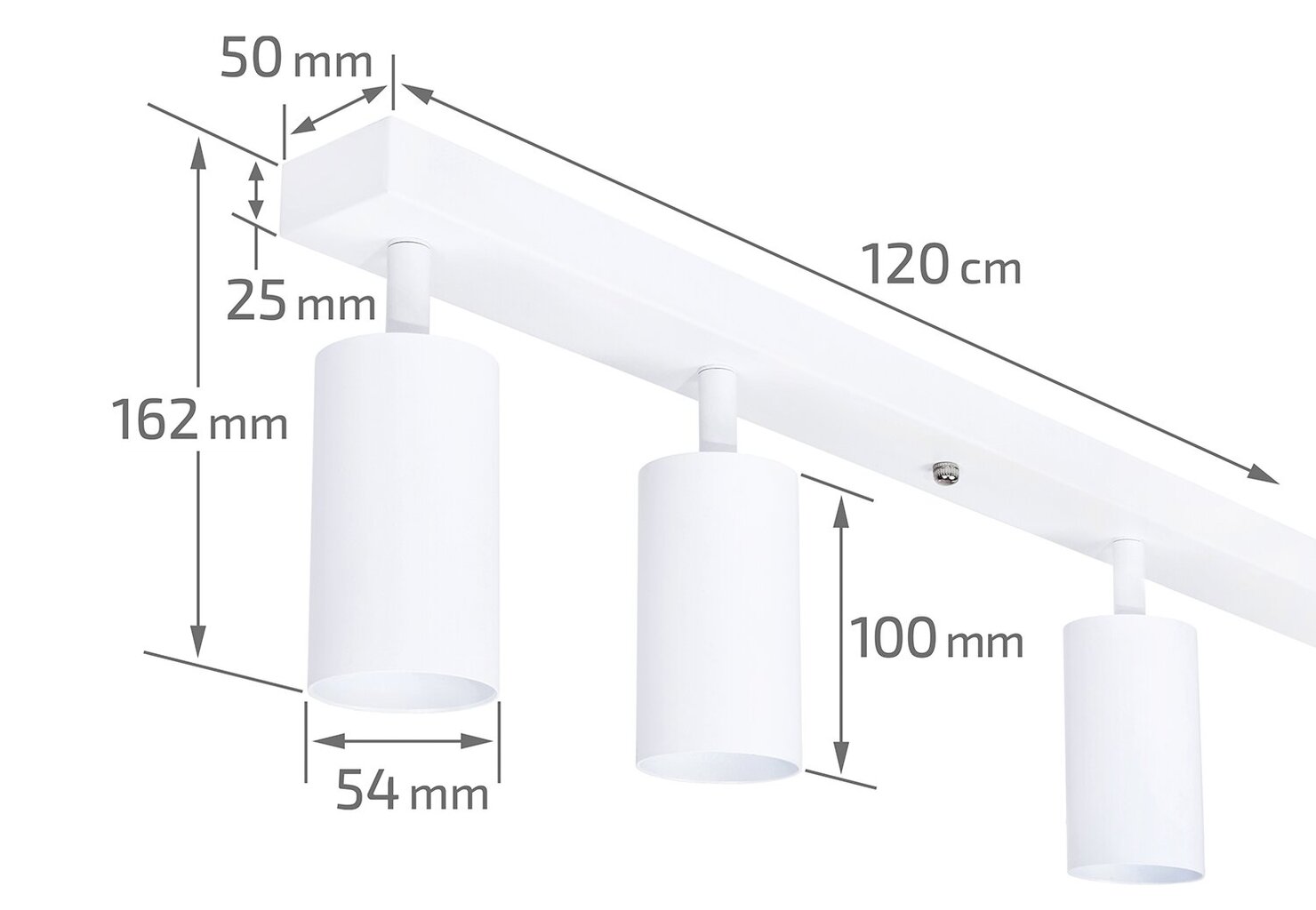 LED halogēna sienas un griestu gaismeklis Viki L x6 cena un informācija | Griestu lampas | 220.lv