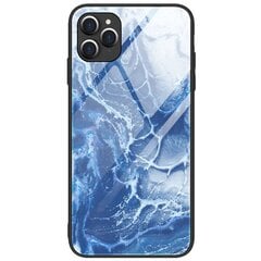 „Marble“ Skin твердый силиконовый (TPU) чехол - тёмно-синий (iPhone 12 / 12 Pro) цена и информация | Чехлы для телефонов | 220.lv