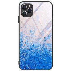 „Marble“ Skin твердый силиконовый (TPU) чехол - тёмно-синий (iPhone 12 / 12 Pro) цена и информация | Чехлы для телефонов | 220.lv