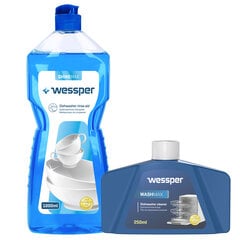 Жидкость для блеска посуды в посудомоечных машинах Wessper ShineMax Washmax, 2 шт. цена и информация | Чистящие средства | 220.lv