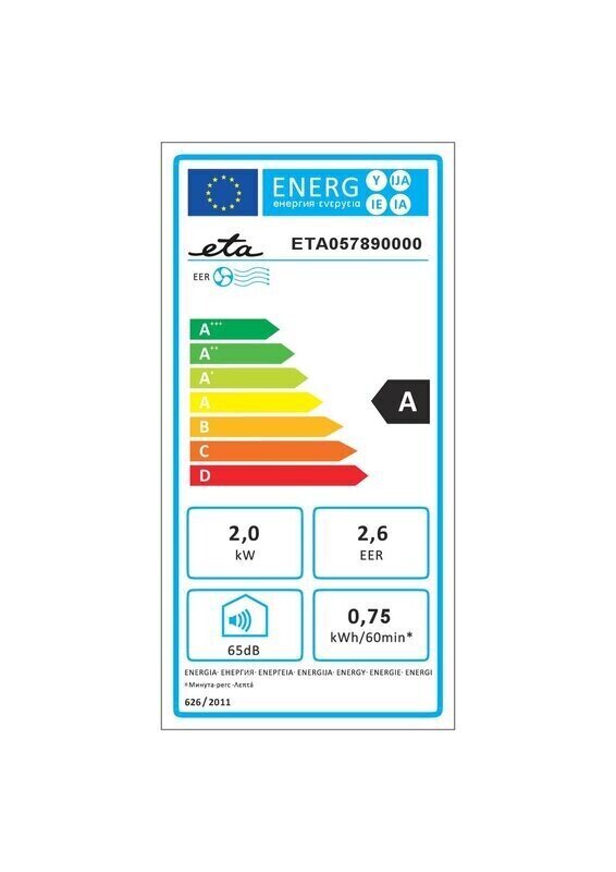 Mobilais kondicionieris ETA Air cooler 8590393289677 cena un informācija | Gaisa kondicionieri, siltumsūkņi, rekuperatori | 220.lv