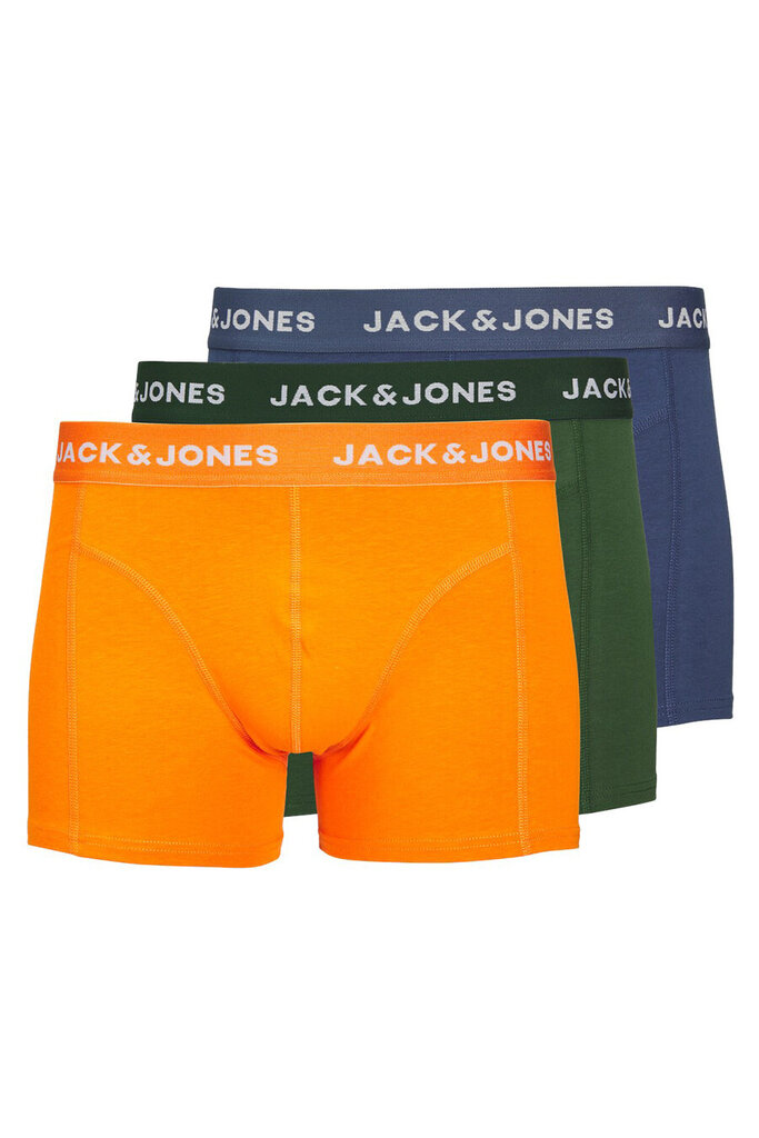 Bokseršorti vīriešiem Jack and Jones 12250206, dažādas krāsas, 3 gab. cena un informācija | Vīriešu apakšbikses | 220.lv