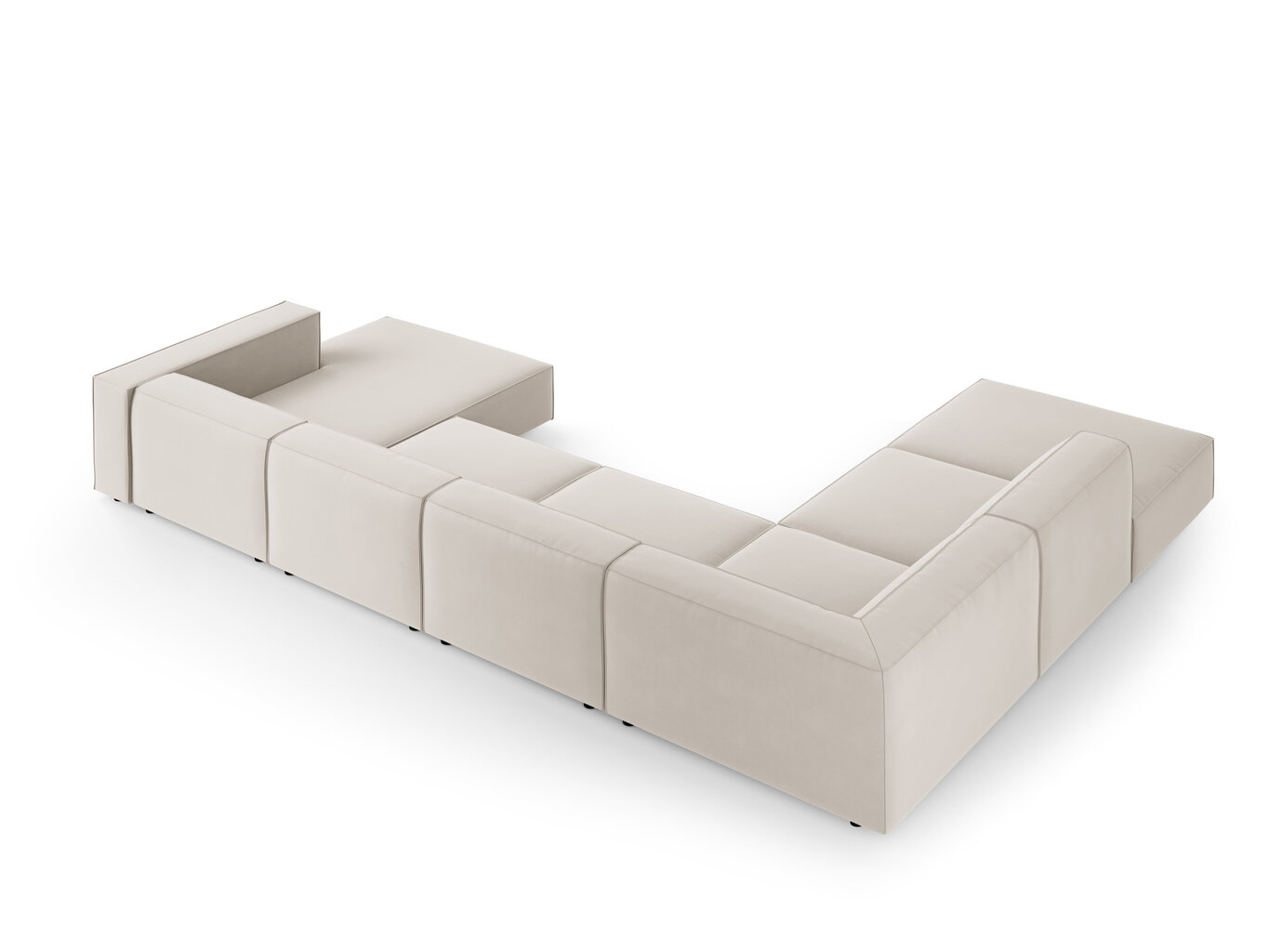 Stūra dīvāns Cosmopolitan Design Arendal, smilškrāsas cena un informācija | Stūra dīvāni | 220.lv