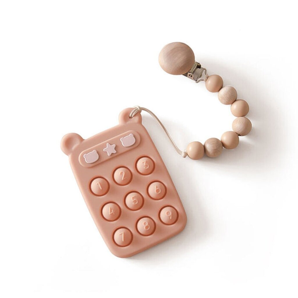 Silikona podu telefons mazuļiem cena un informācija | Rotaļlietas zīdaiņiem | 220.lv
