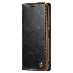 Кожиный чехол-книжка „CaseMe“ Leather - коричневый (Redmi Note 12 Pro / Poco X5 Pro) цена и информация | Чехлы для телефонов | 220.lv