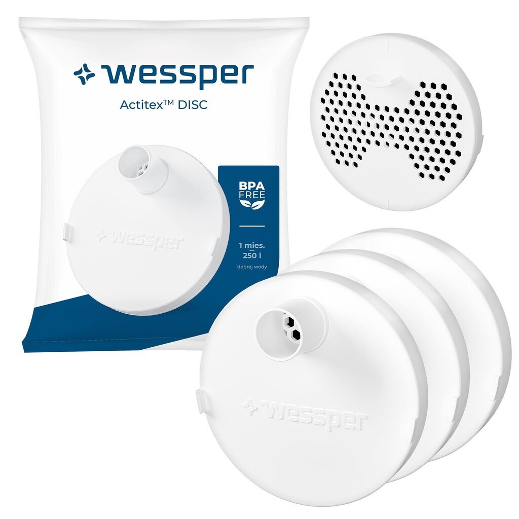 Wessper Actitex™ Disc, 3 gab. цена и информация | Ūdens filtri | 220.lv