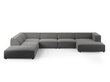 Stūra dīvāns Cosmopolitan Design Arendal, pelēks cena un informācija | Stūra dīvāni | 220.lv