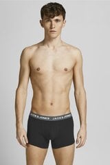 Bokseršorti vīriešiem Jack and Jones 12142342, melnas, 5 gab. цена и информация | Мужские трусы | 220.lv