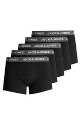 Jack & Jones мужские трусы, черные, 5 шт. цена и информация | Мужские трусы Nek, черные | 220.lv