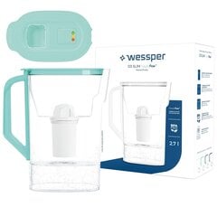 Кувшин Wessper D3 Slim FutureFlow, 2.7 л цена и информация | Фильтры для воды | 220.lv