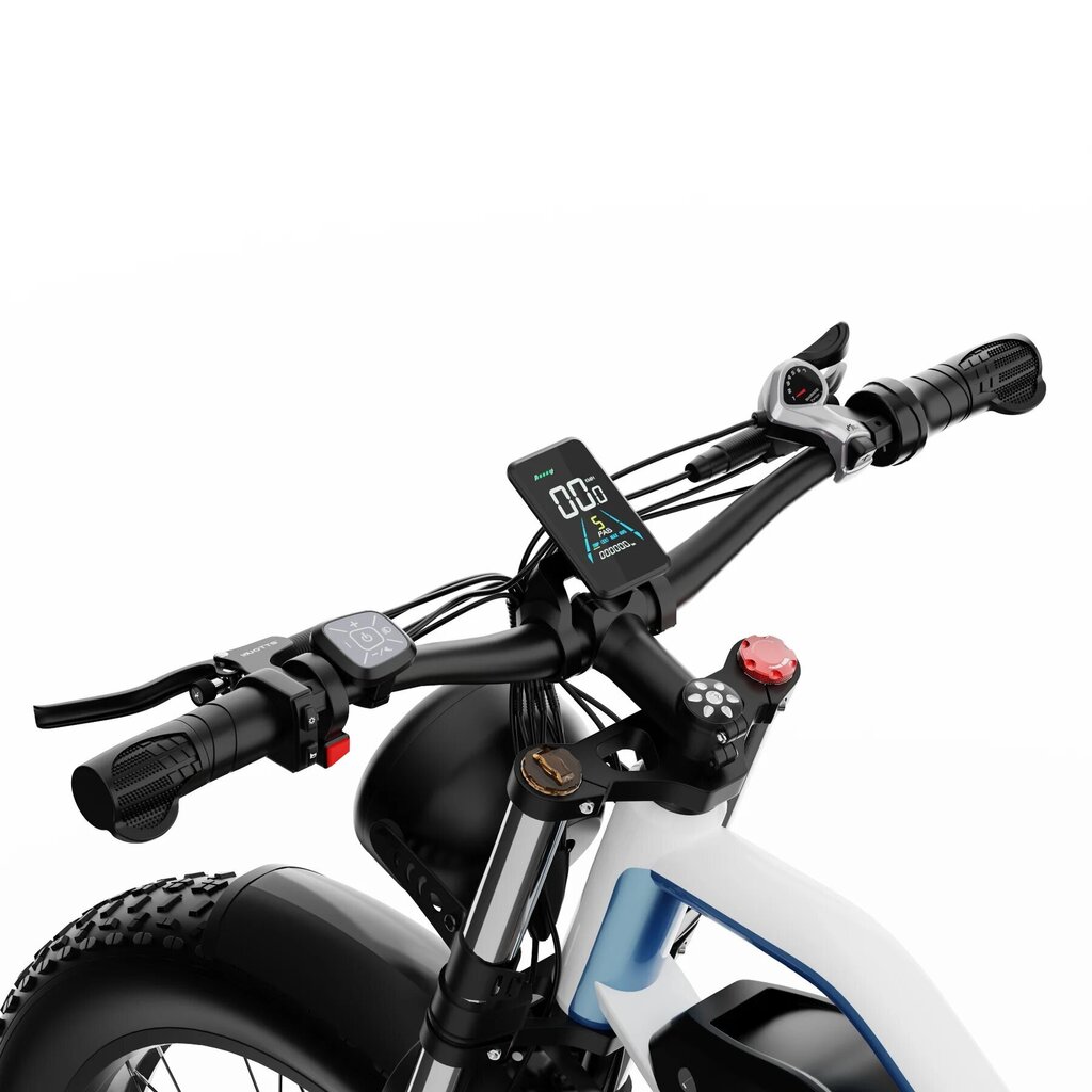 Elektriskais velosipēds Duotts ​​​​N26, 26", balts/zils cena un informācija | Elektrovelosipēdi | 220.lv