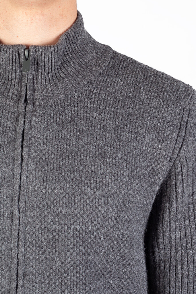 Adīta jaka vīriešiem Xint 801733, pelēka цена и информация | Vīriešu džemperi | 220.lv