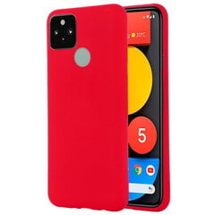 Твердый силиконовый чехол (TPU) „Shell“ - красный (Pixel 5A 5G) цена и информация | Чехлы для телефонов | 220.lv
