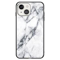 „Marble“ твердый силиконовый (TPU) чехол - синий (iPhone 14) цена и информация | Чехлы для телефонов | 220.lv