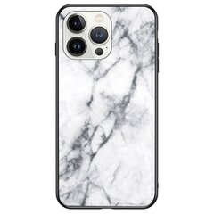 „Marble“ твердый силиконовый (TPU) чехол - чёрный / красный (iPhone 14 Pro) цена и информация | Чехлы для телефонов | 220.lv