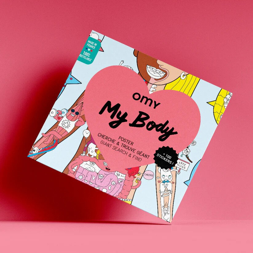 Uzlīmes plakāts, My Body 3+, OMY цена и информация | Gleznas | 220.lv
