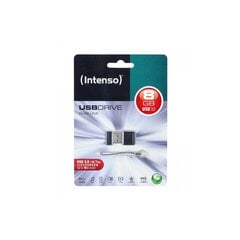 Intenso Slim Line, 8GB, USB 3.0 цена и информация | USB накопители | 220.lv