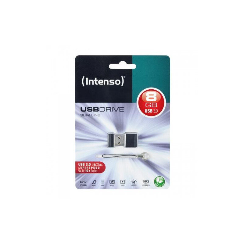 Intenso Slim Line, 8GB, USB 3.0 цена и информация | USB Atmiņas kartes | 220.lv