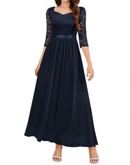 Длинное женское платье Wedtrend, темно-синее цена и информация | Платья | 220.lv