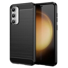 „Carbon“ твердый силиконовый чехол (TPU) - черный (Galaxy S23 FE) цена и информация | Чехлы для телефонов | 220.lv