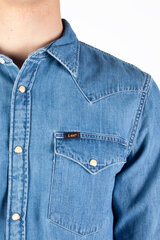 Мужская джинсовая рубашка Lee 112349983, синий цена и информация | Мужские рубашки | 220.lv