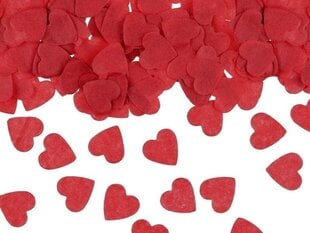 Papīra konfetti sirds formā, sarkanā krāsā, 15 g cena un informācija | Ballītēm un svētkiem | 220.lv