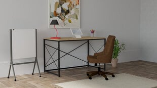 Стол Asir, 121х72х60 см, бежевый/черный цена и информация | Компьютерные, письменные столы | 220.lv